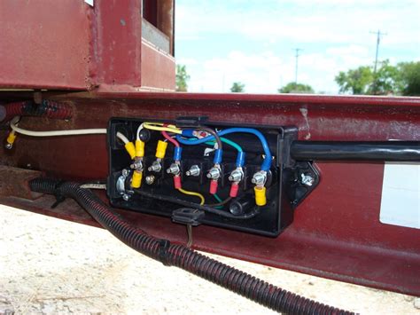 semi truck electrical junction box|utility trailer wiring junction box.